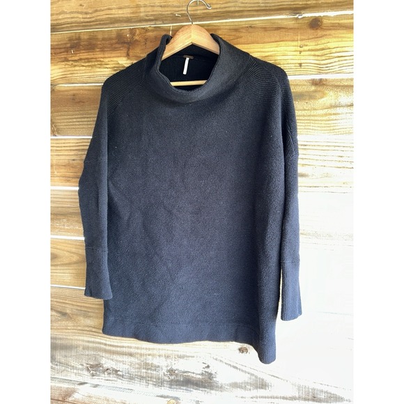 Free People Sweaters - Free People Ottoman Slouchy Tunic Sweater Black XS